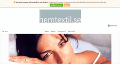 Desktop Screenshot of hemtextil.se
