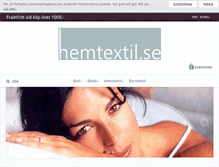 Tablet Screenshot of hemtextil.se